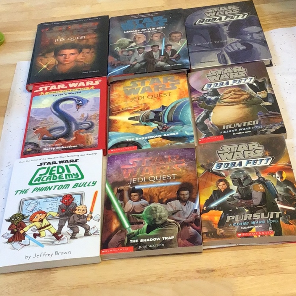 COPY - Star Wars , 4 hardcovers, 5 paperback set/9, excellent etc